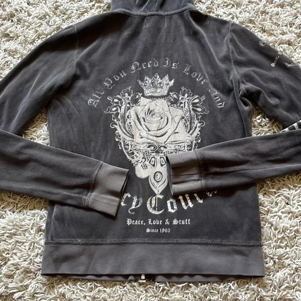 Juicy Couture All You Need Is Love Hoodie M